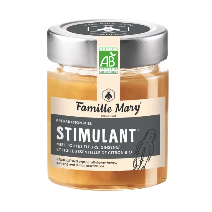 Préparation miel stimulant bio - Famille Mary