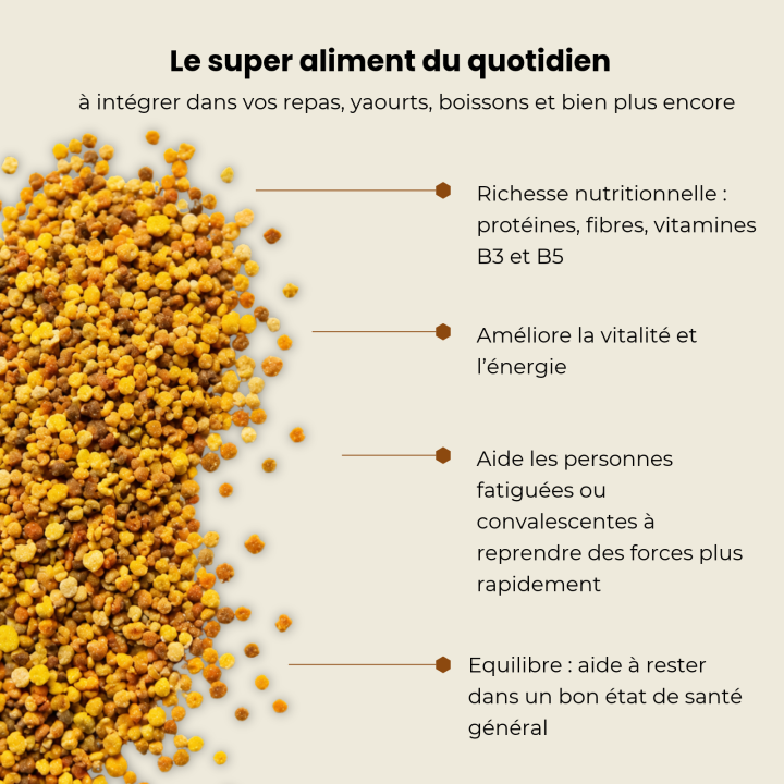 Pollen des fleurs Bio | Famille Mary