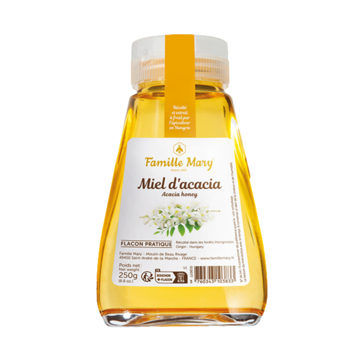 Miel d'acacia de Hongrie flacon stop-goutte
