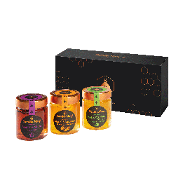 Coffret cadeau 3 miels création | Famille Mary