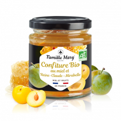 Confiture au miel et Reine-claude- Mirabelle 