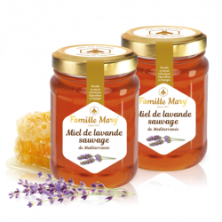 miel de lavande sauvage de méditerranée - 2 pots Famille Mary