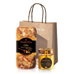 Pochette gourmandises de noel abricot amandes